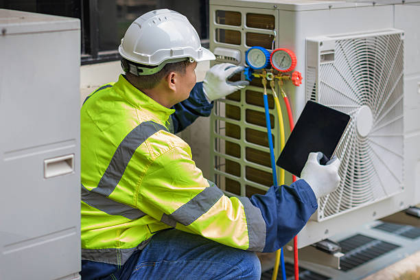 Professional Ductwork Repair technician working in Hamilton, NY